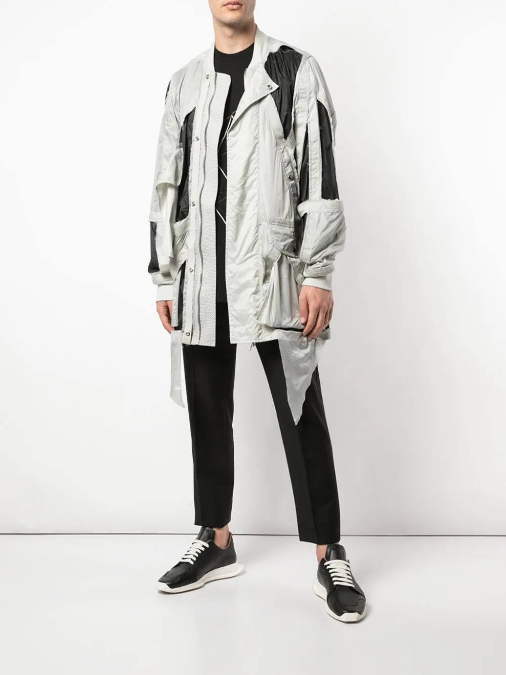 cut-out detail jacket - 2