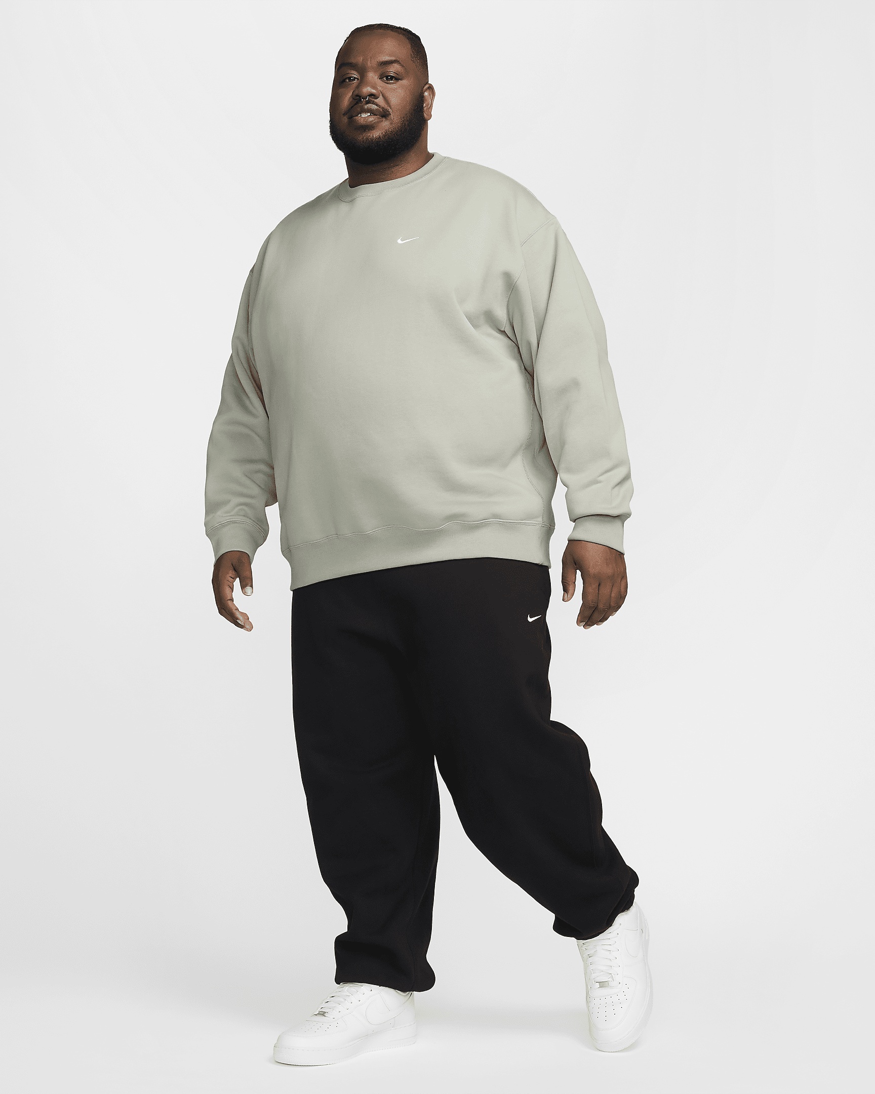 Nike Solo Swoosh Men's Fleece Crew - 10