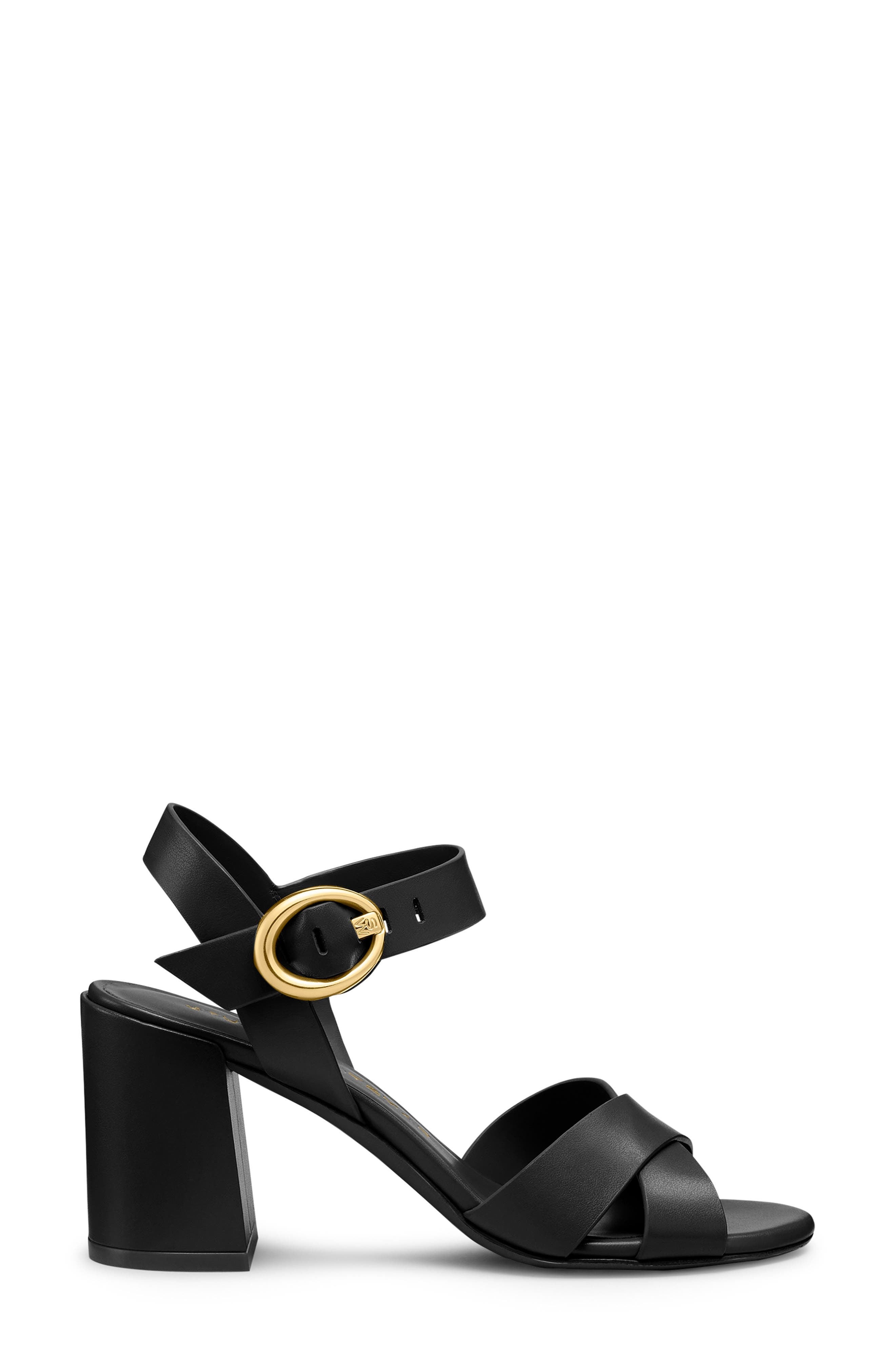 Stuart Weitzman Benni Ankle Strap Sandal in Black at Nordstrom - 3