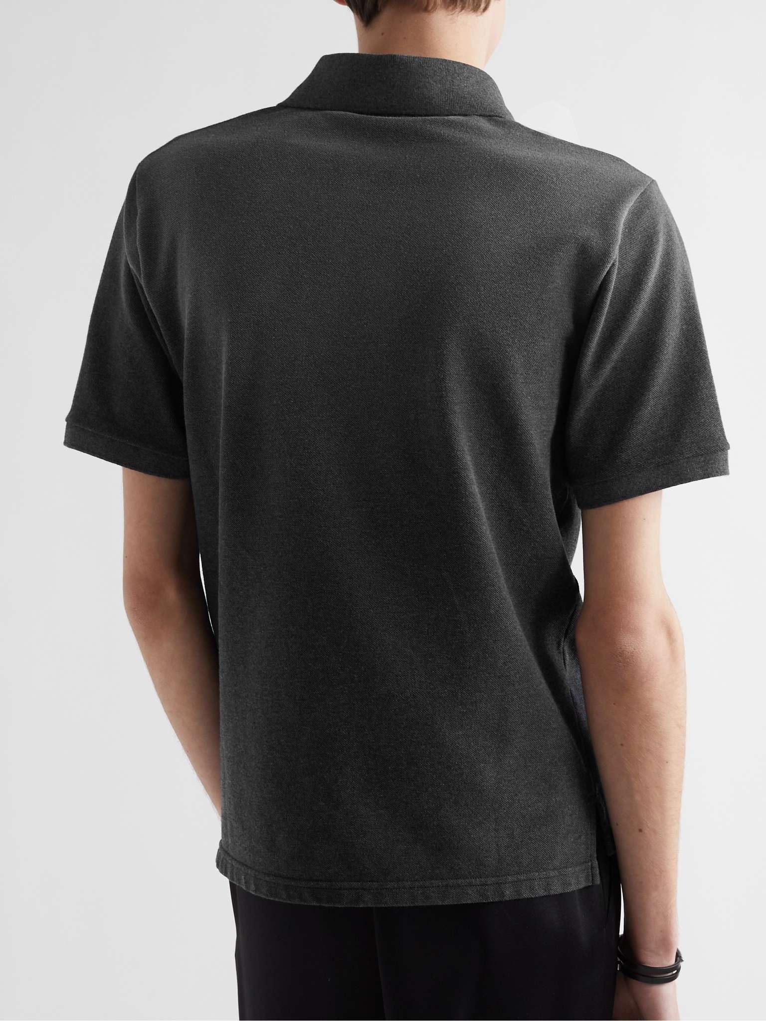 Logo-Embroidered Cotton-Piqué Polo Shirt - 4