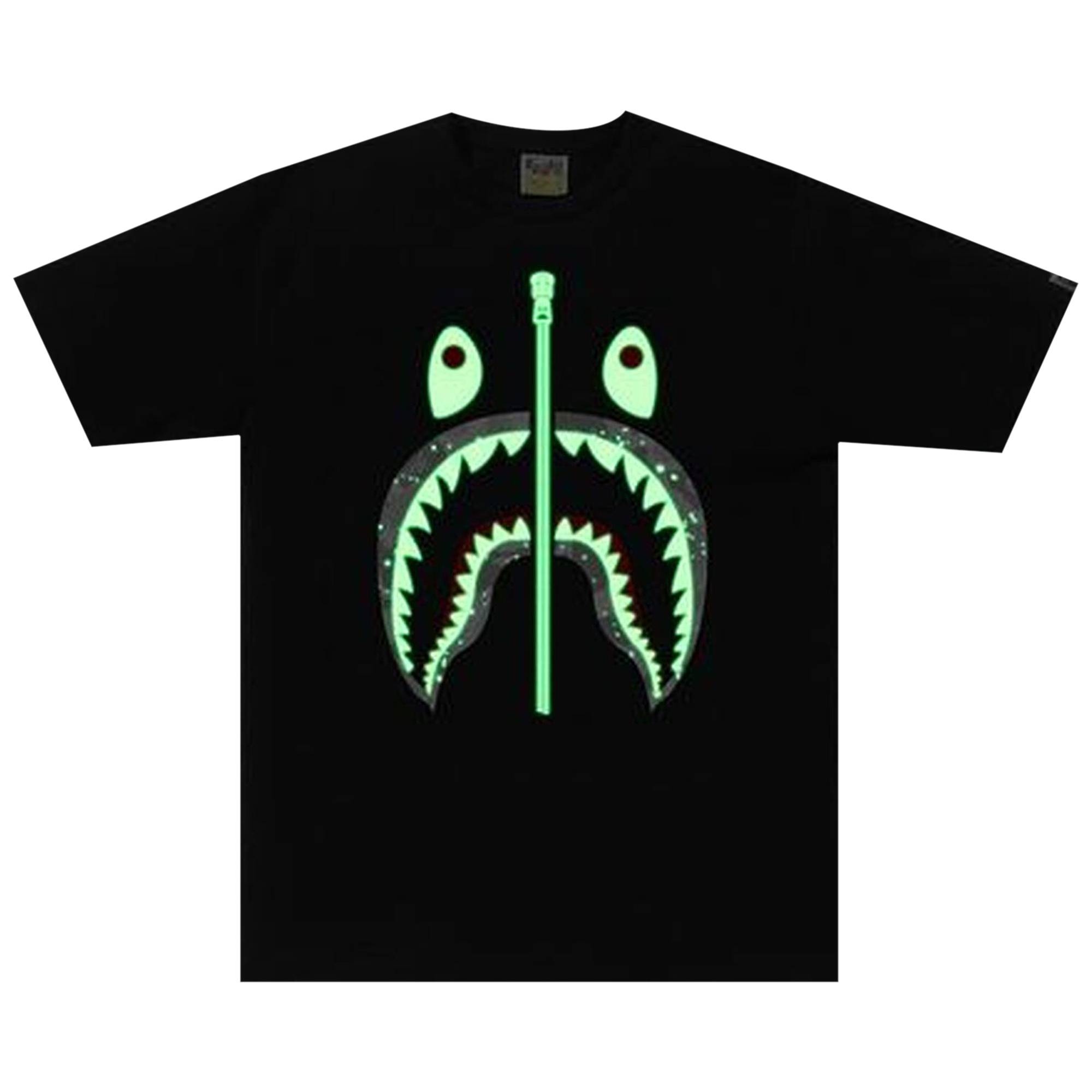 BAPE Space Camo Shark Tee 'Black' - 2