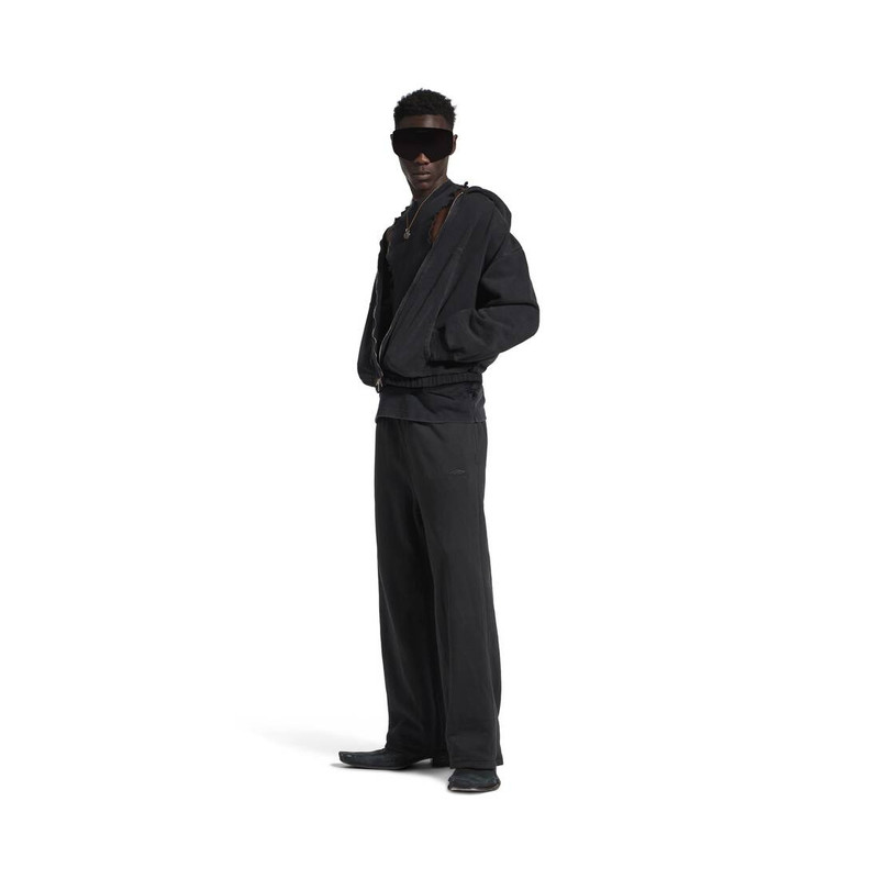 Men's Reversible Tracksuit Pants in Black 3