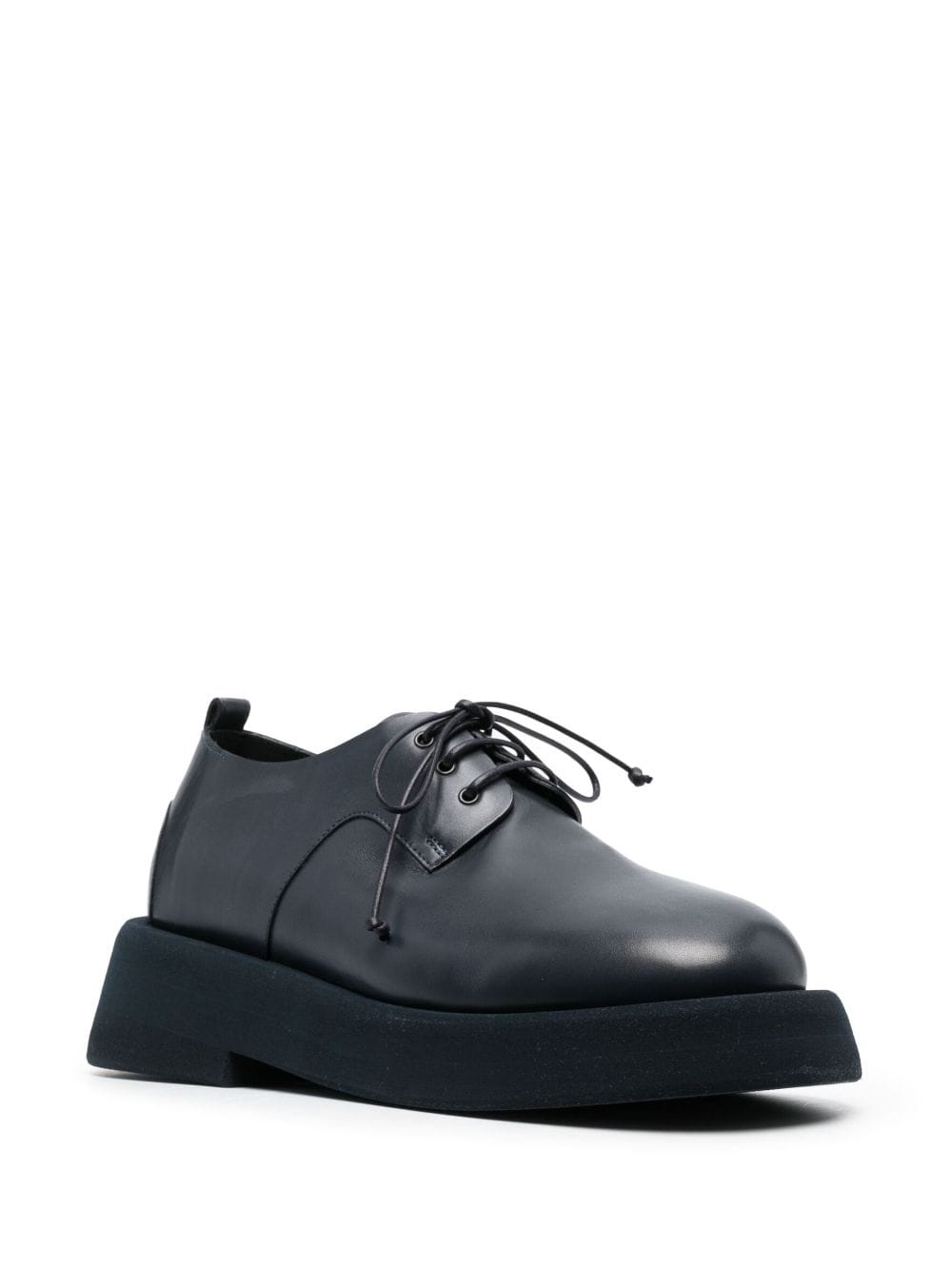 leather lace-up derby shoes - 2