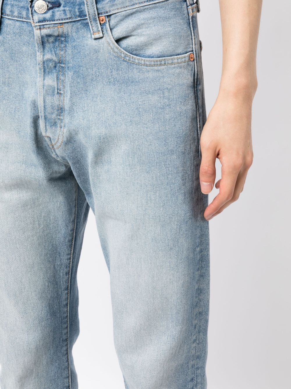 mid-rise straight-leg jeans - 5
