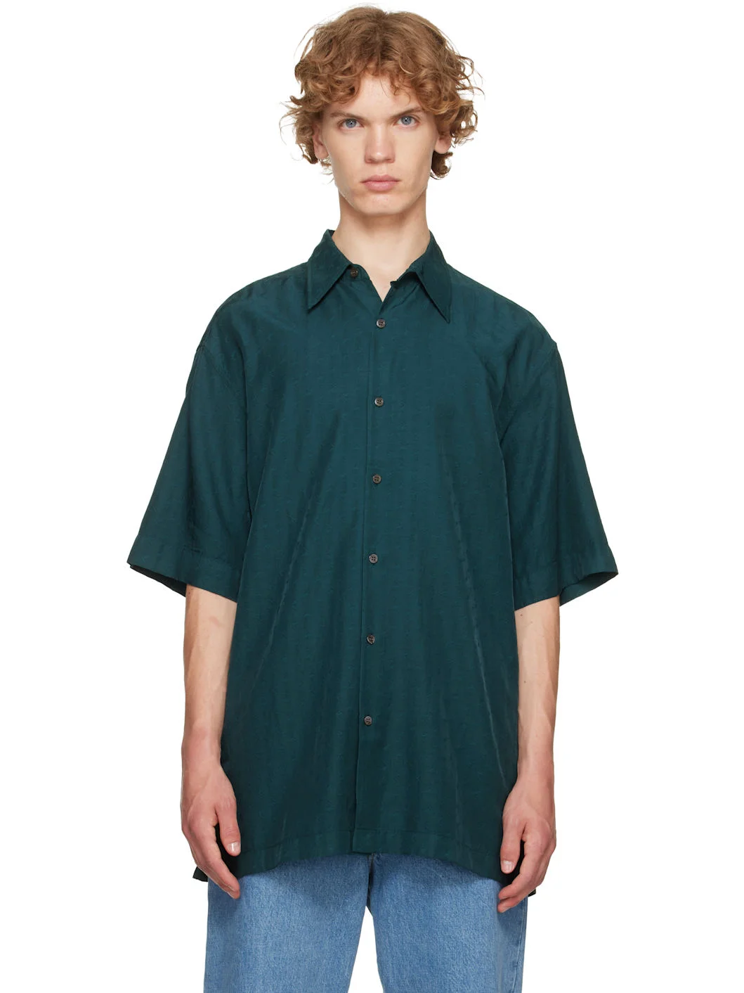 Green Floral Shirt - 1
