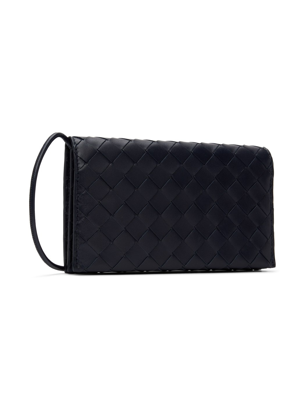 Black Wallet On Strap Bag - 2