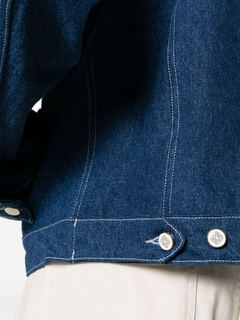 Casablanca Blue Button Denim Jacket