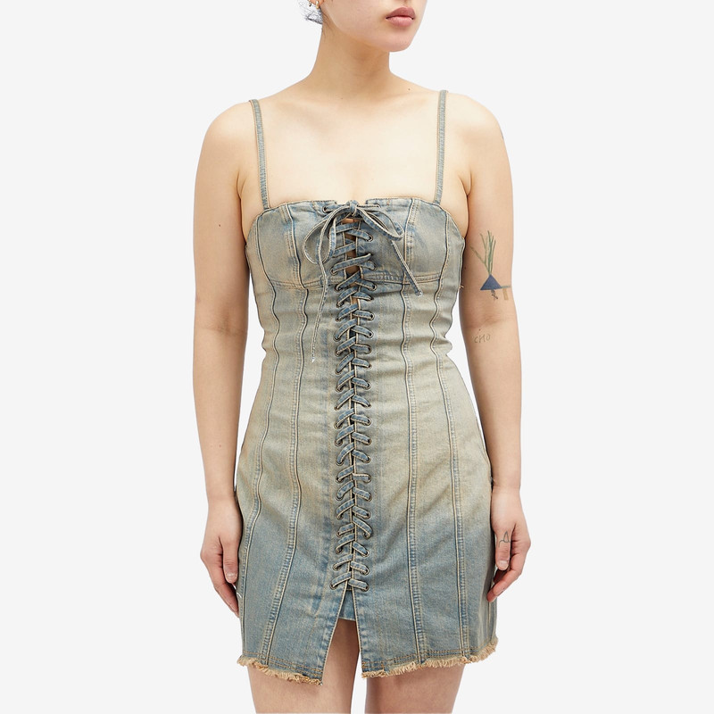 MISBHV MISBHV Laced Up Denim Dress outlook
