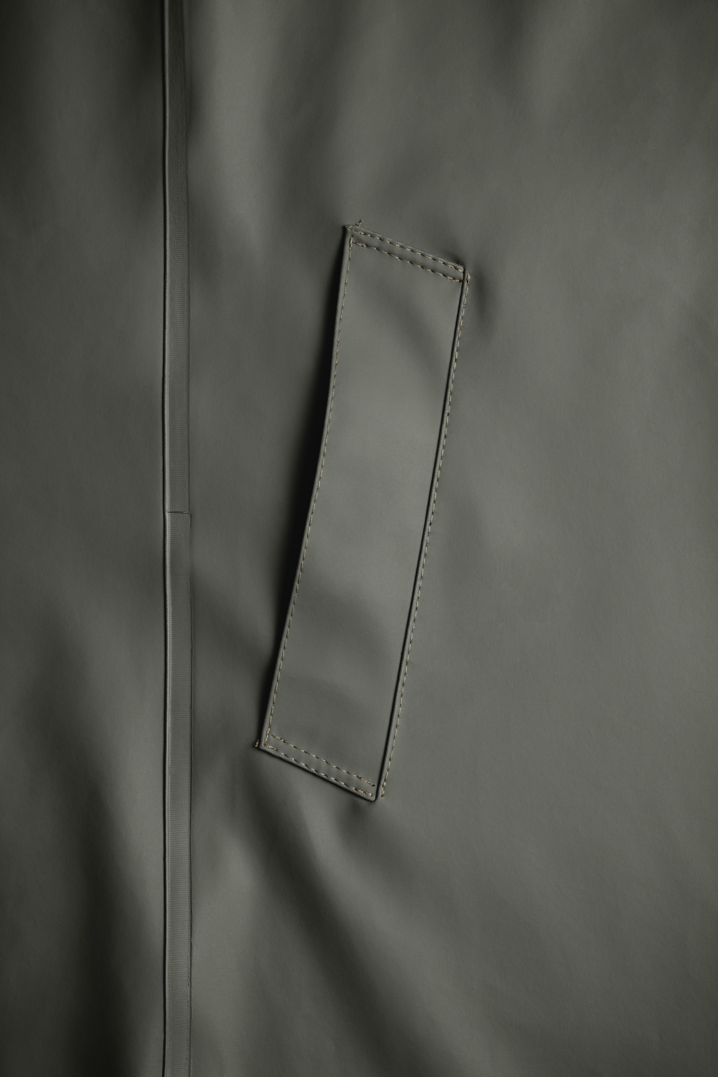 Stockholm Long Print Raincoat Green - 10
