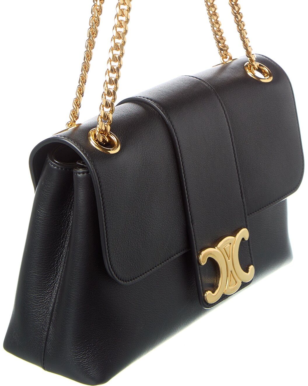 CELINE Victoire Medium Leather Shoulder Bag - 3