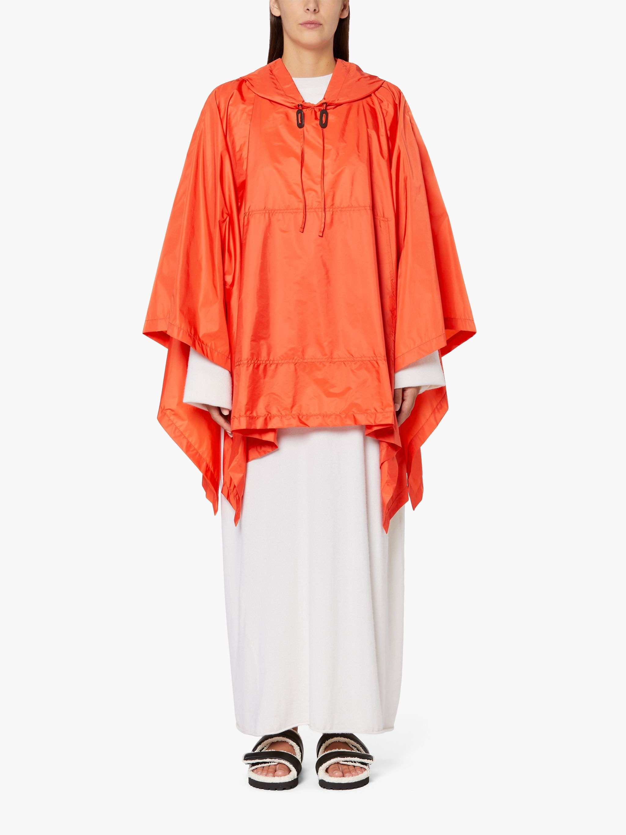 ALNESS ORANGE NYLON HOODED PONCHO | LMC-063 - 3