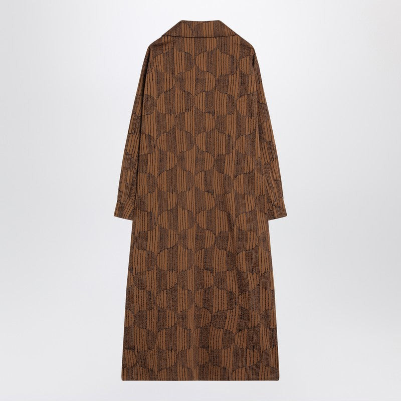 Max Mara Olive green shirt dress in cotton - 2
