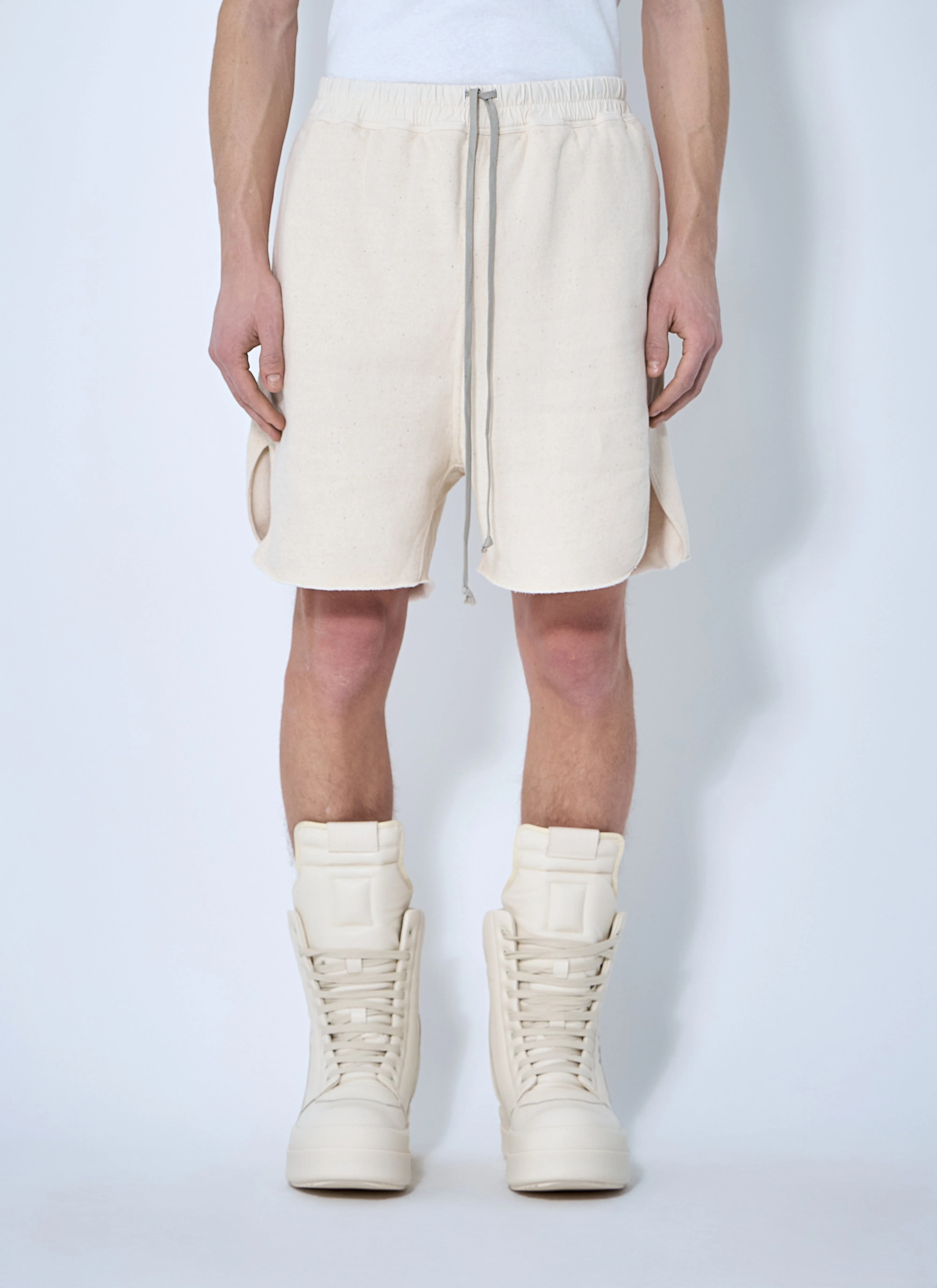 Rick Owens Drkshdw Men Brushed Cotton Track Shorts - 1
