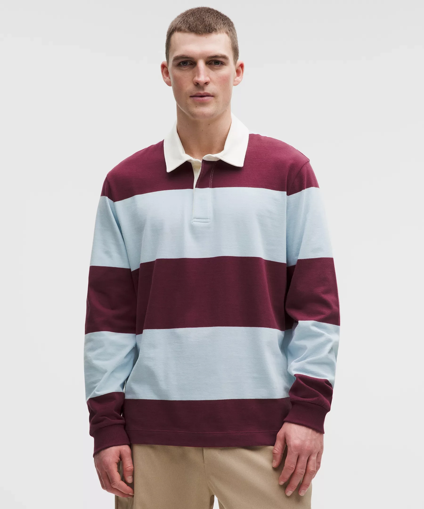Long-Sleeve Cotton Rugby Shirt - 1