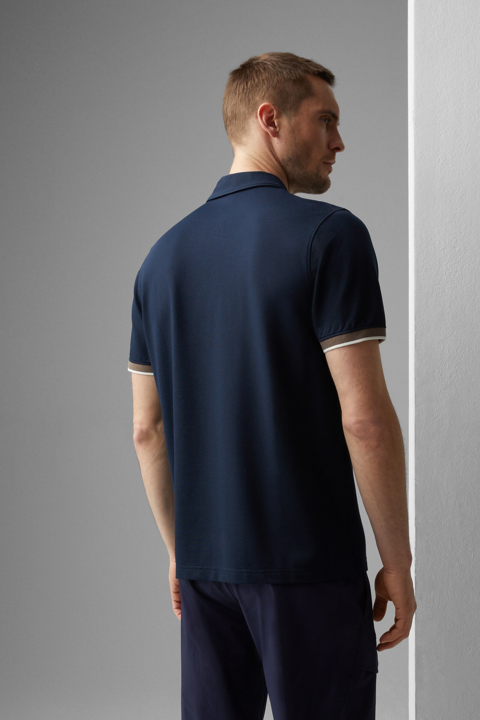 Timo Polo shirt in Navy blue - 3