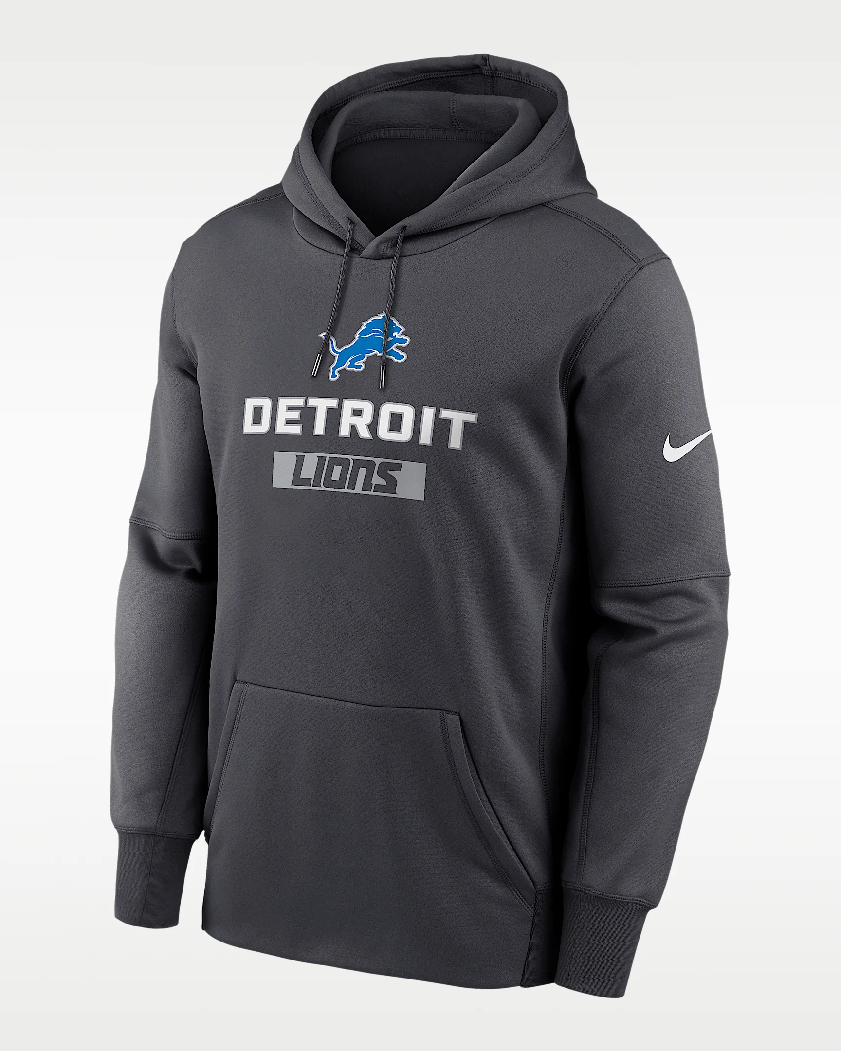 Detroit Lions Toss Sweep Men’s Nike Therma NFL Pullover Hoodie - 1