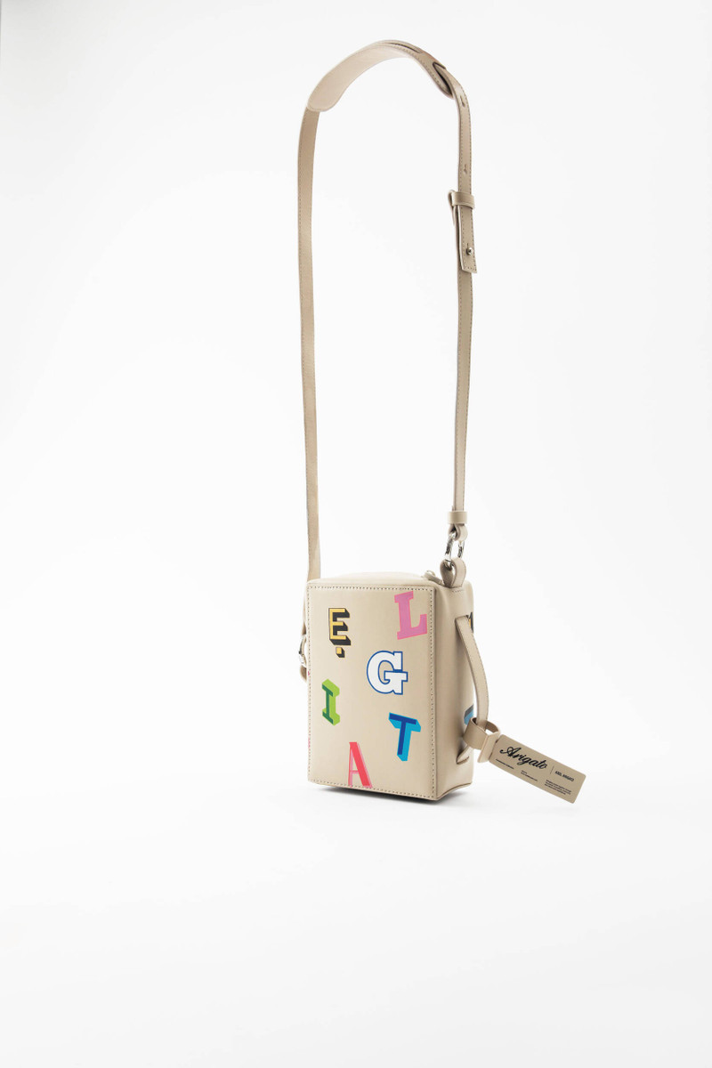 Cubic Monogram Leather Pouch 3