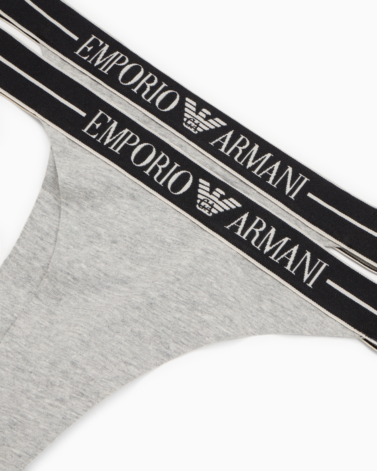TWO-PACK OF ASV ORGANIC-COTTON THONGS WITH LOGO WAISTBAND - 4