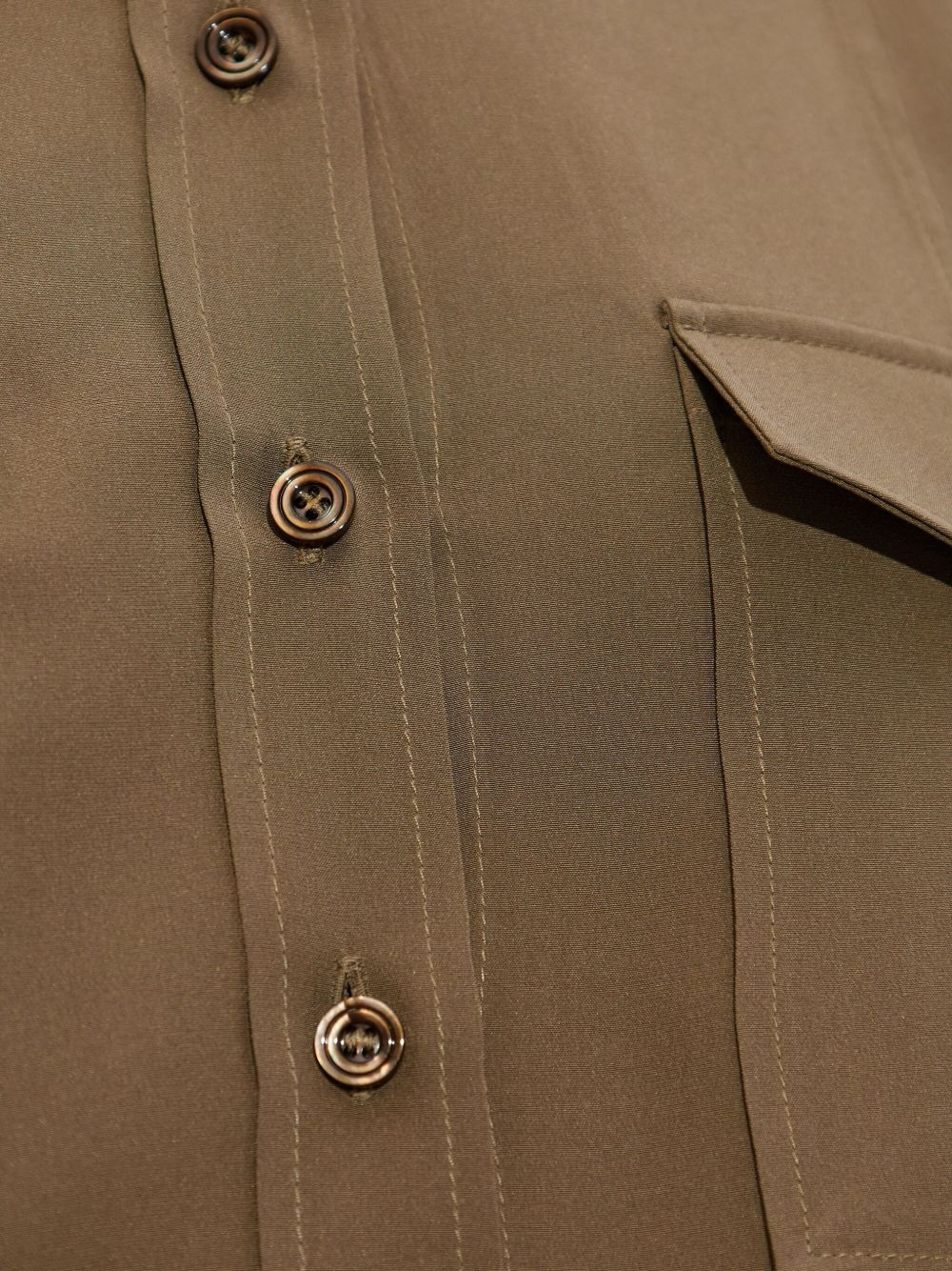 button-fastening flap-pocket shirt - 5