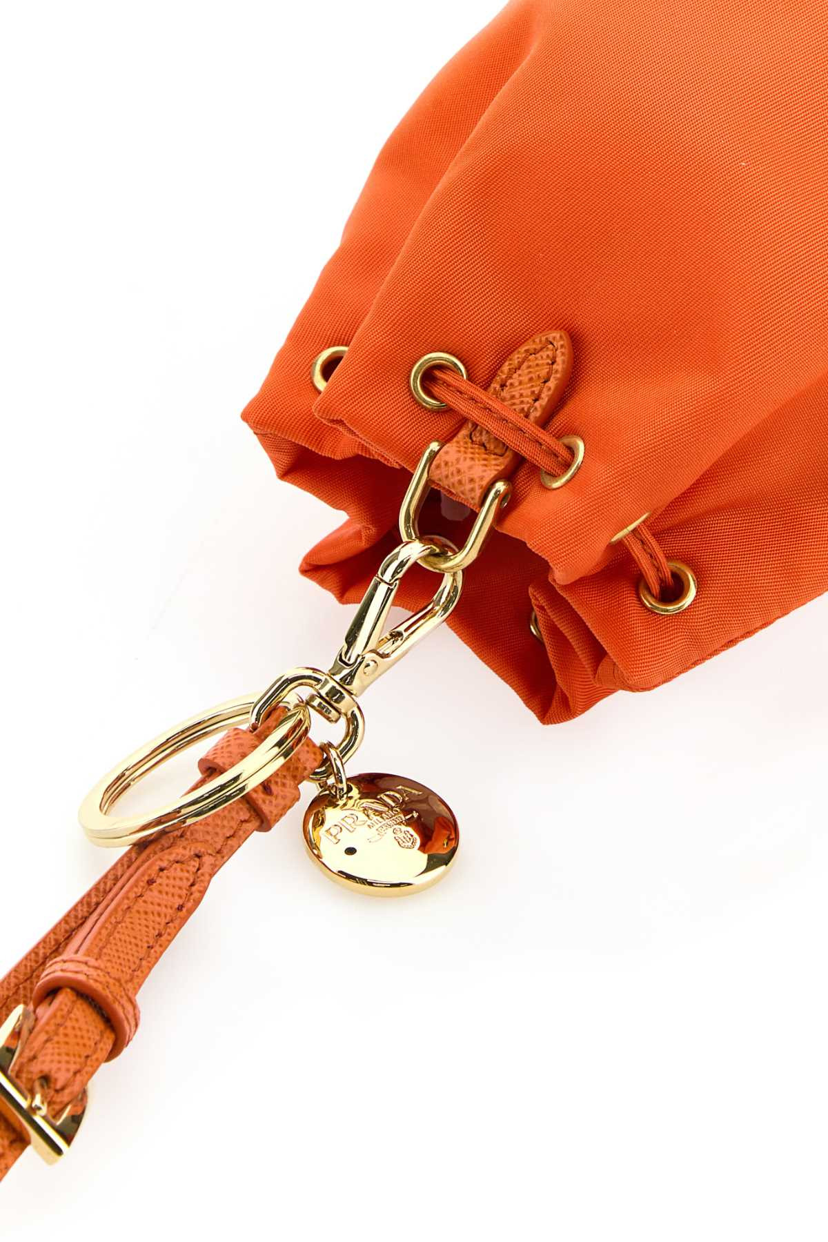 Prada Women Orange Re-Nylon Re-Edition 1978 Key Ring - 3