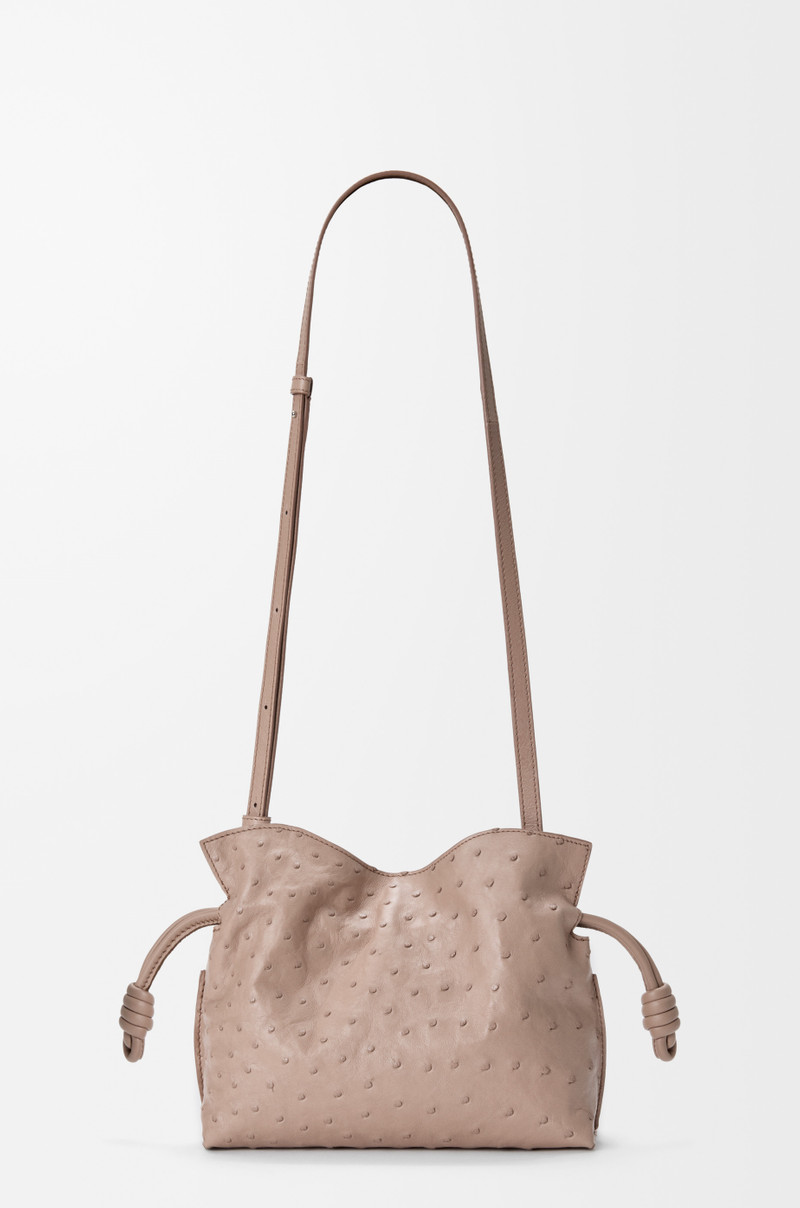 Mini Flamenco clutch in ostrich 4