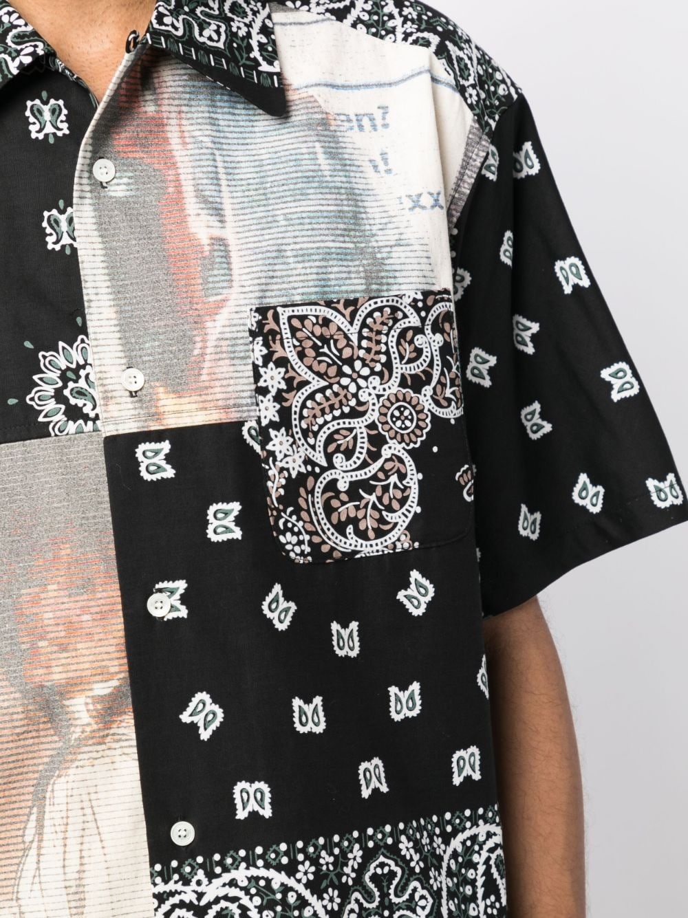 bandana-print cotton shirt - 5