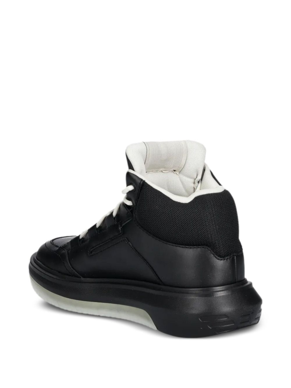 panelled high-top sneakers - 3