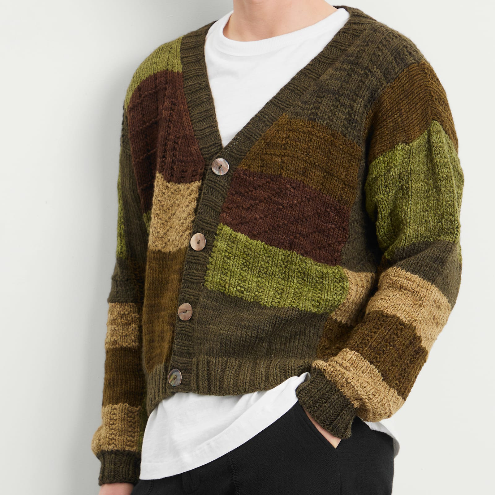 Kartik Research Patchwork Cardigan - 5