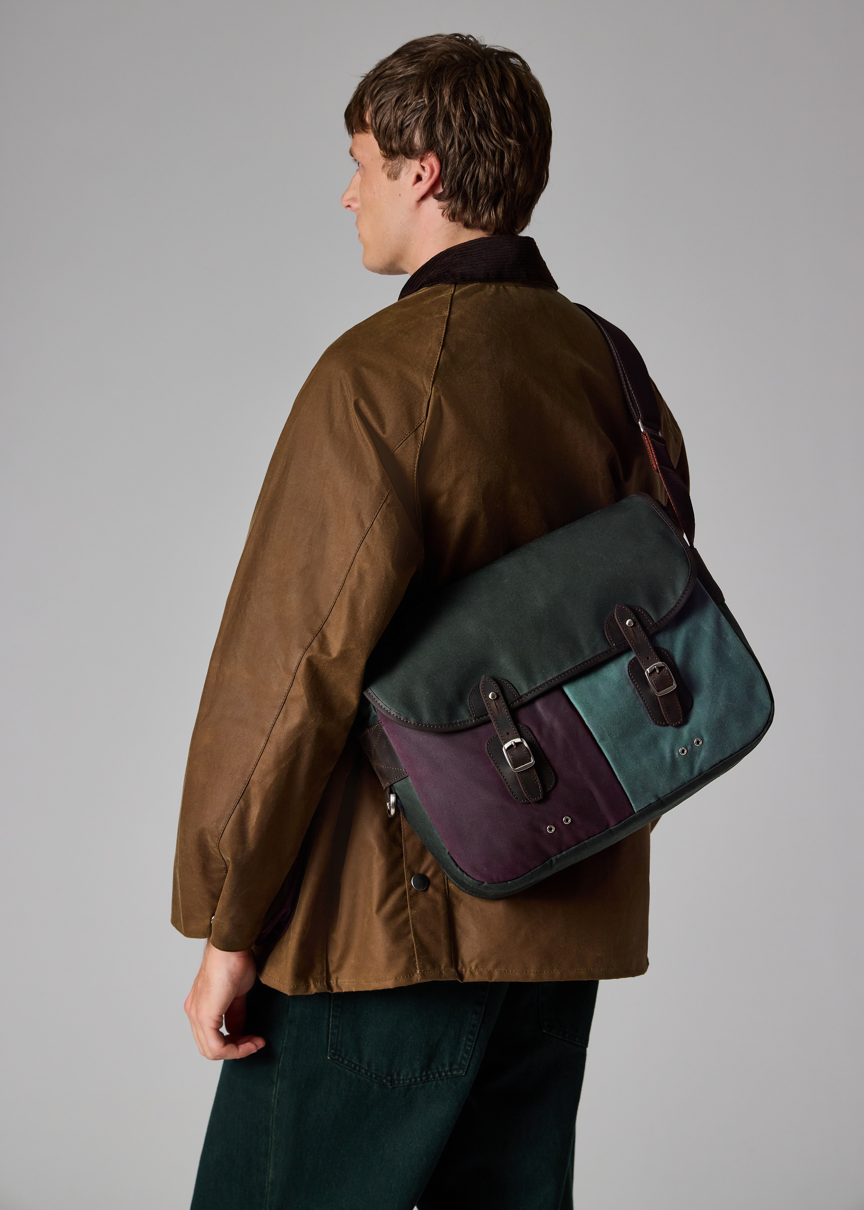 Paul Smith loves Barbour - Night Sky Wax Tarras Bag - 8