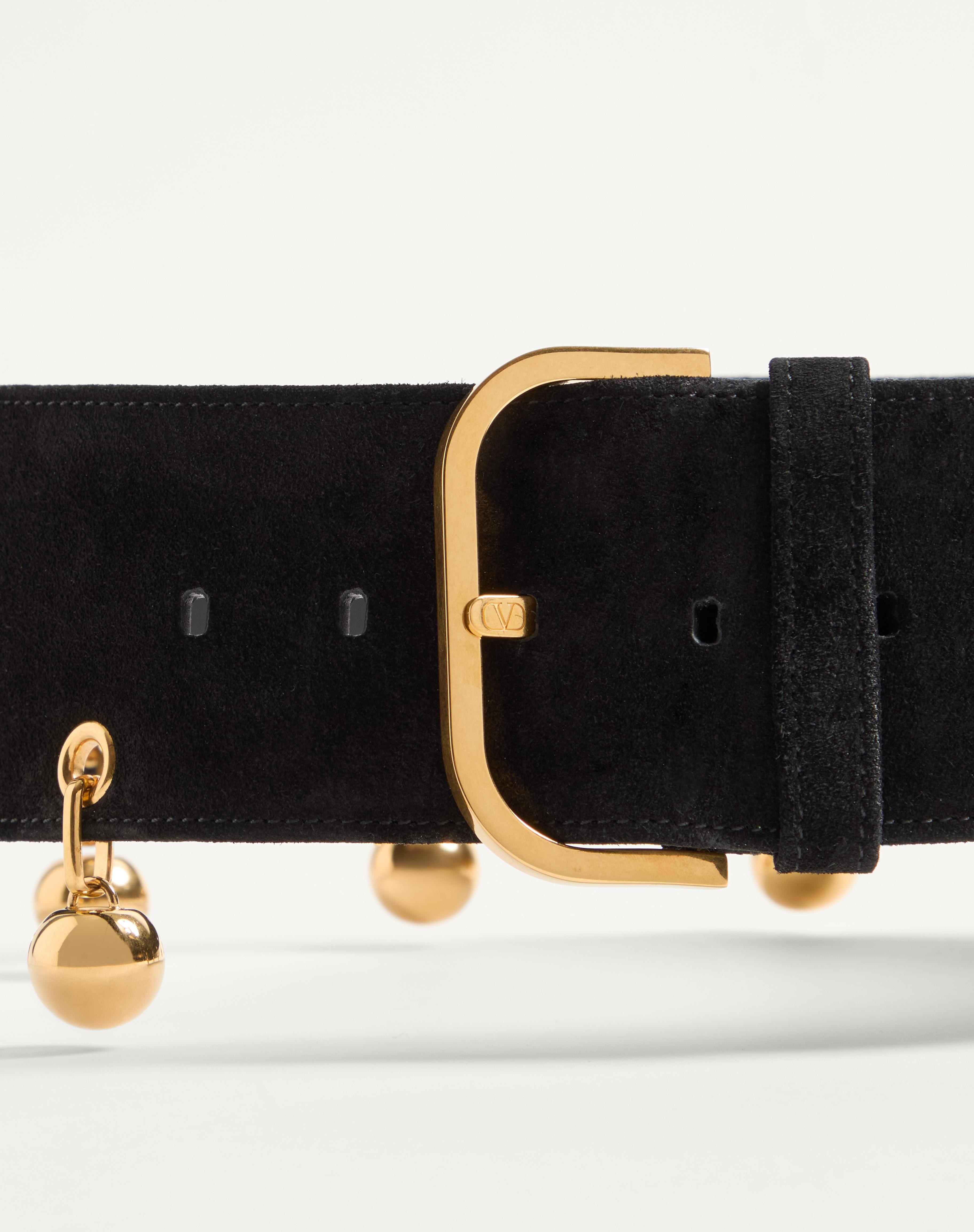 VLOGO SIGNATURE SUEDE BELT 65 MM - 4