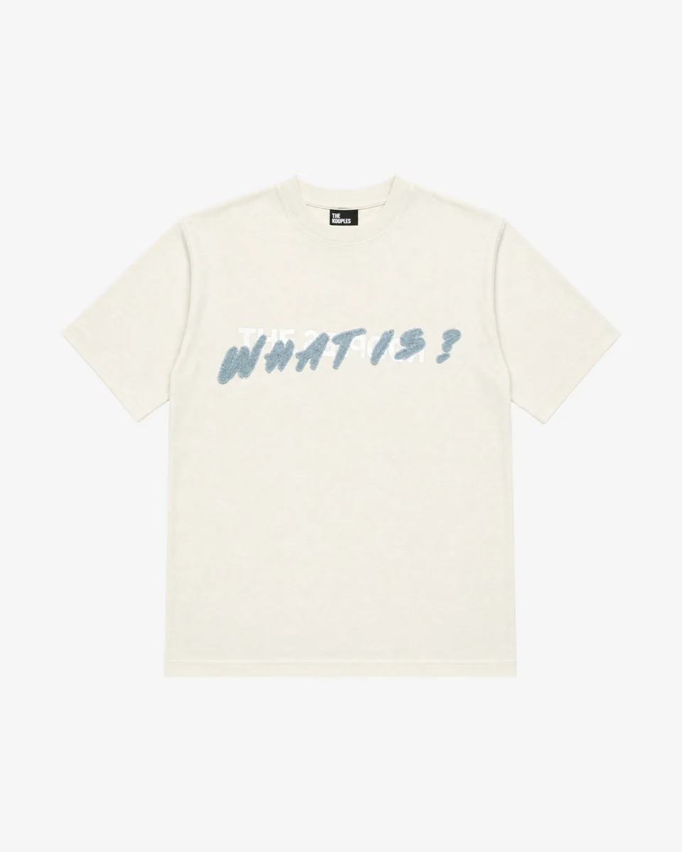 'WHAT IS' T-SHIRT IN BEIGE - 1