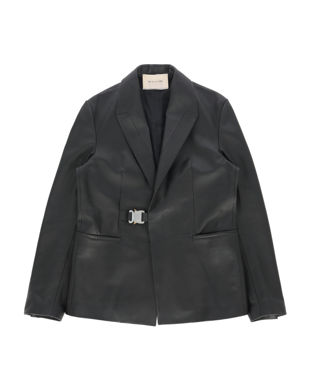 LEATHER BUCKLE BLAZER - 1