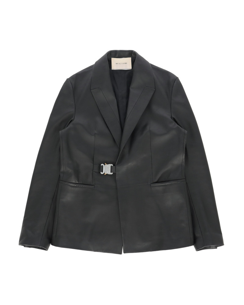 LEATHER BUCKLE BLAZER 1