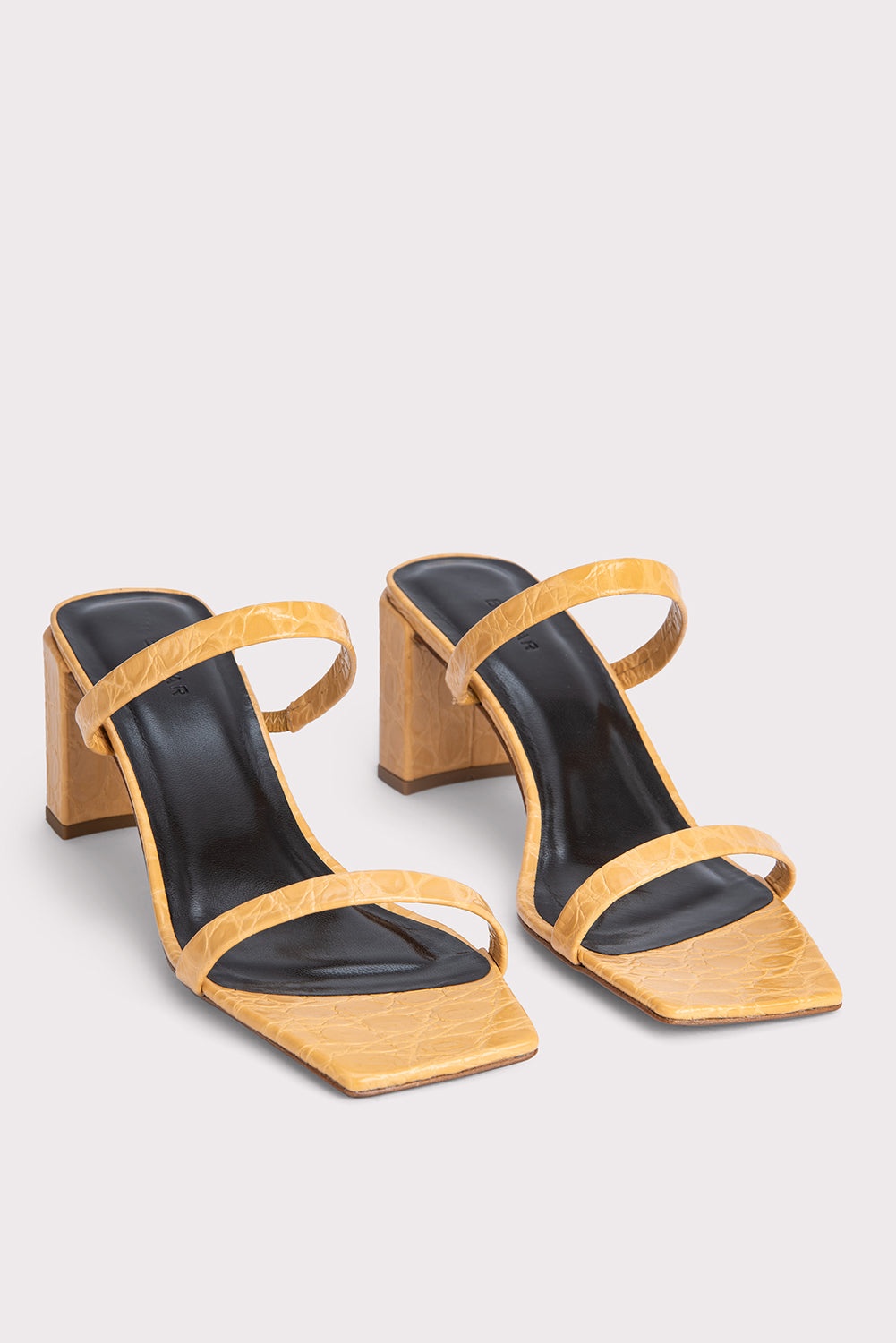 Tanya Biscuit Circular Croco Embossed Leather - 2