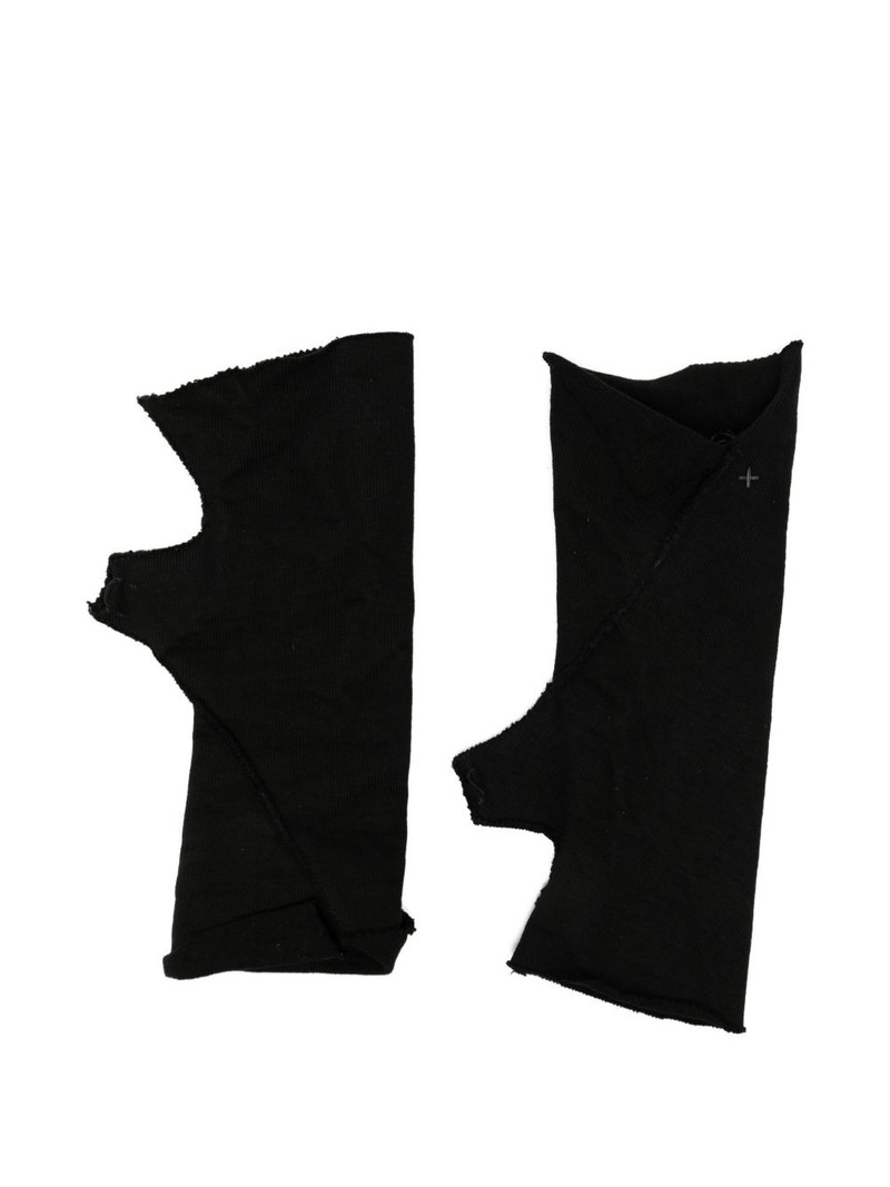 lined fingerless gloves 1