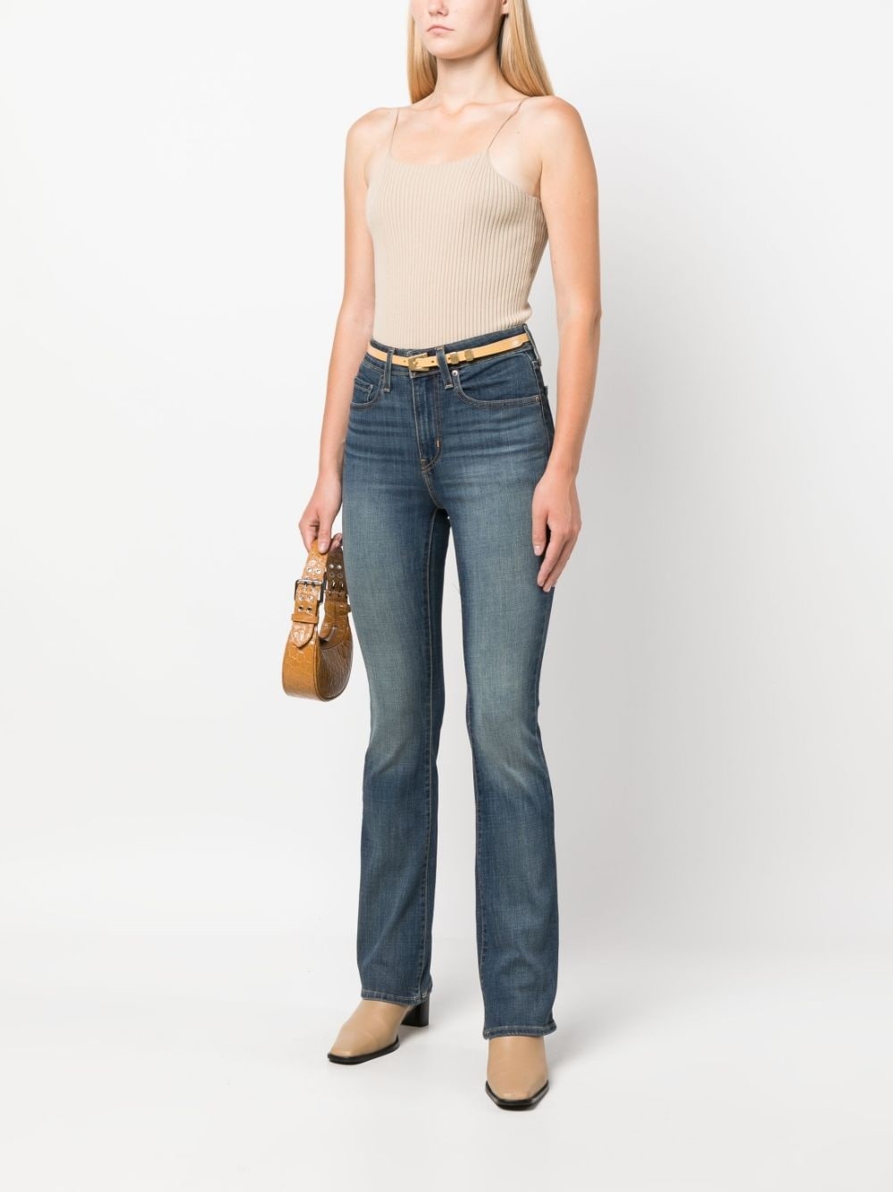 725™ high-rise boot-cut jeans - 2