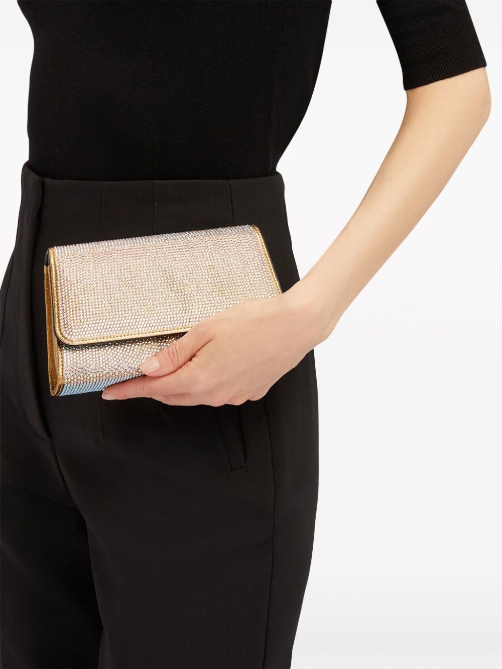 Idha rhinestone-embellished clutch bag - 2
