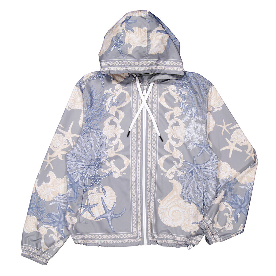 Versace Barocco Sea Hooded Windbreaker Jacket - 5