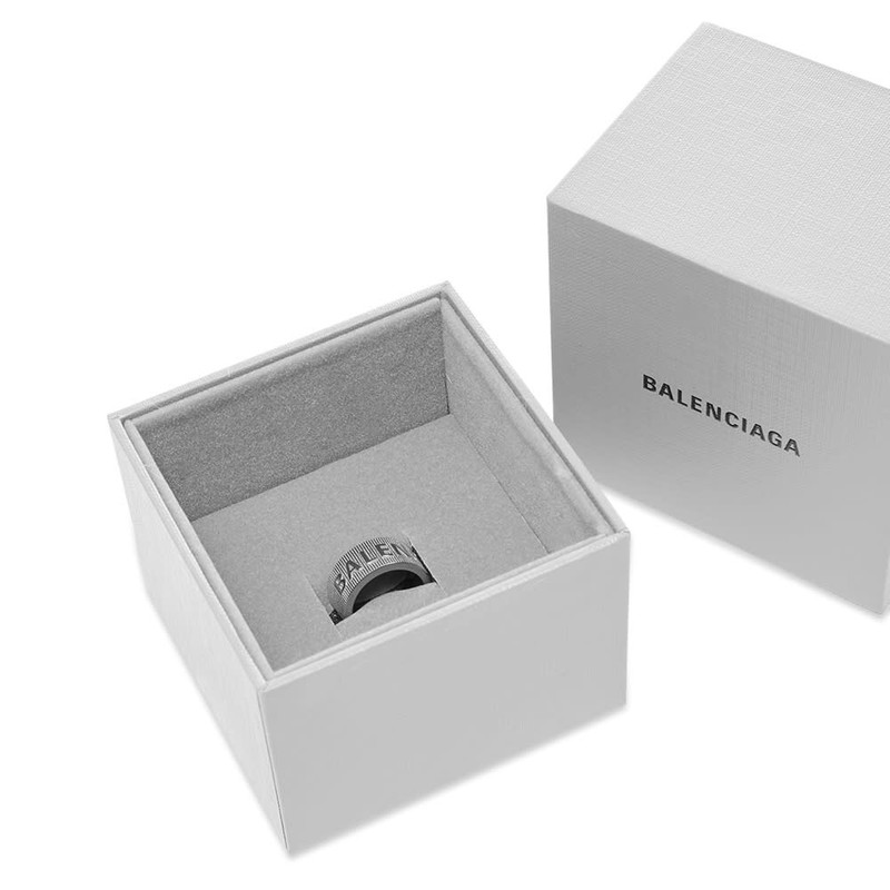 Balenciaga Force Stripe Logo Ring 4