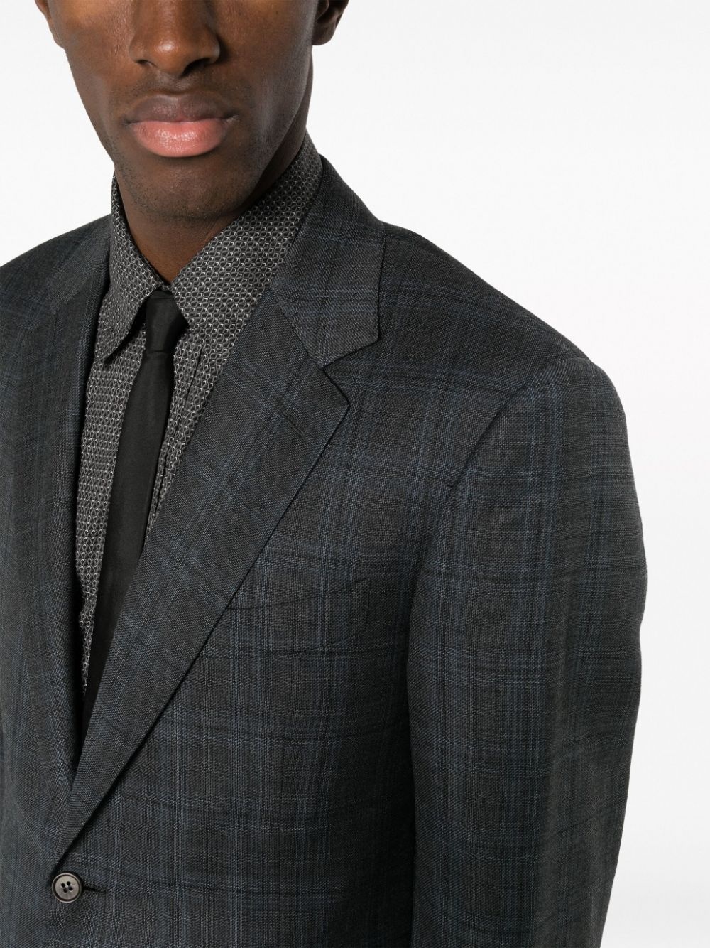checked wool suit - 5