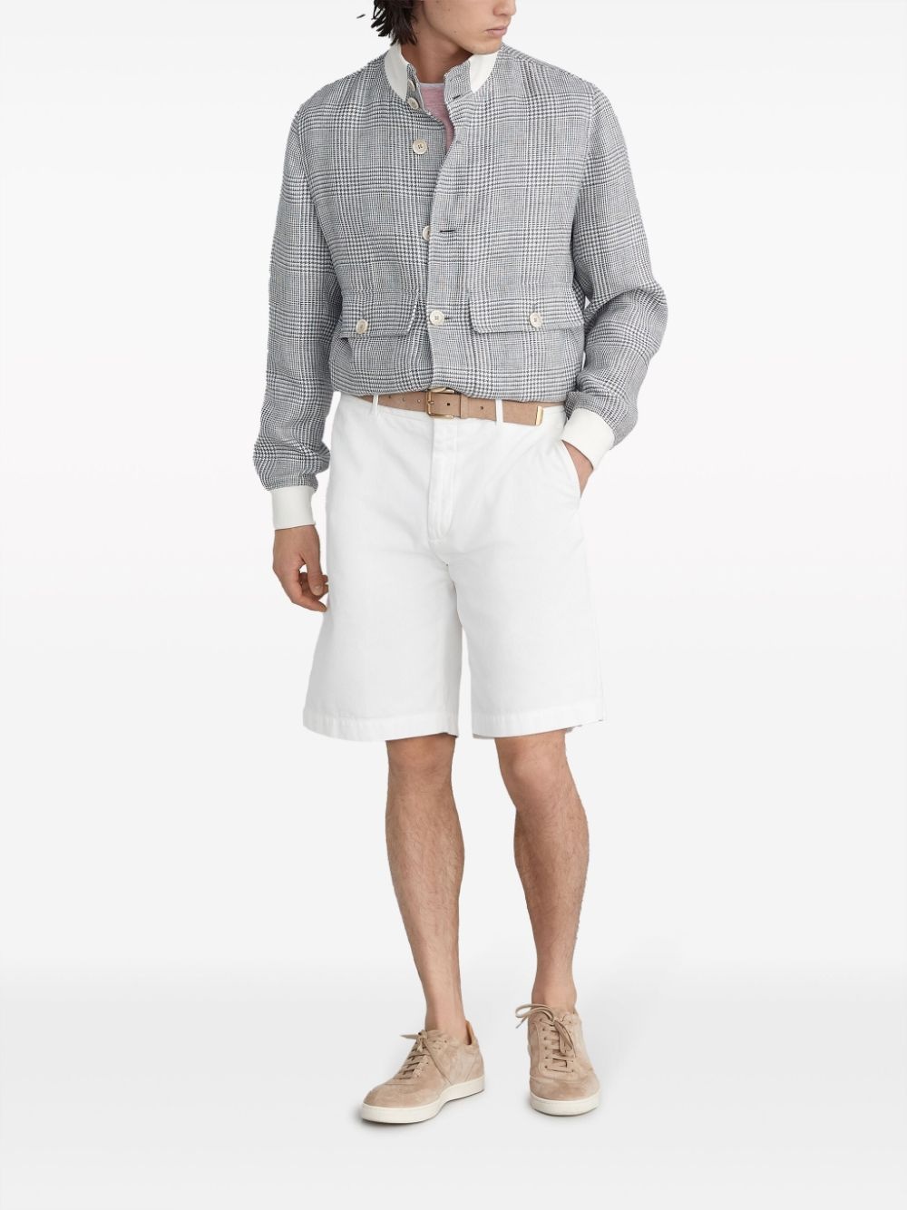 knee-length twill Bermuda shorts - 2
