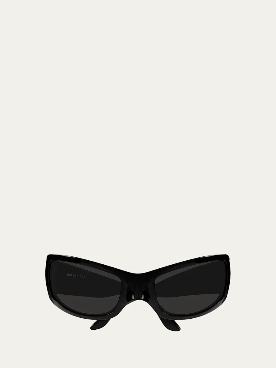 66mm Wraparound Mask Sunglasses - 1