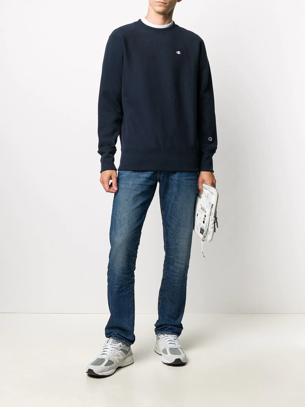 embroidered logo sweatshirt - 2