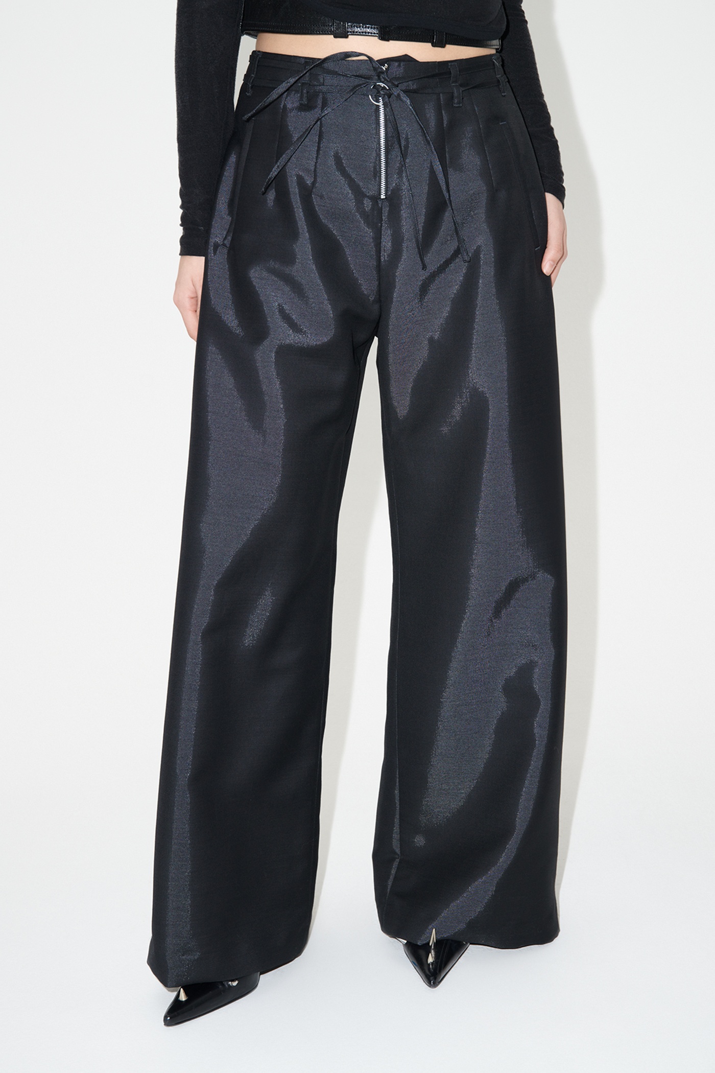 Serene Trouser Black Mnemonic Wool - 3