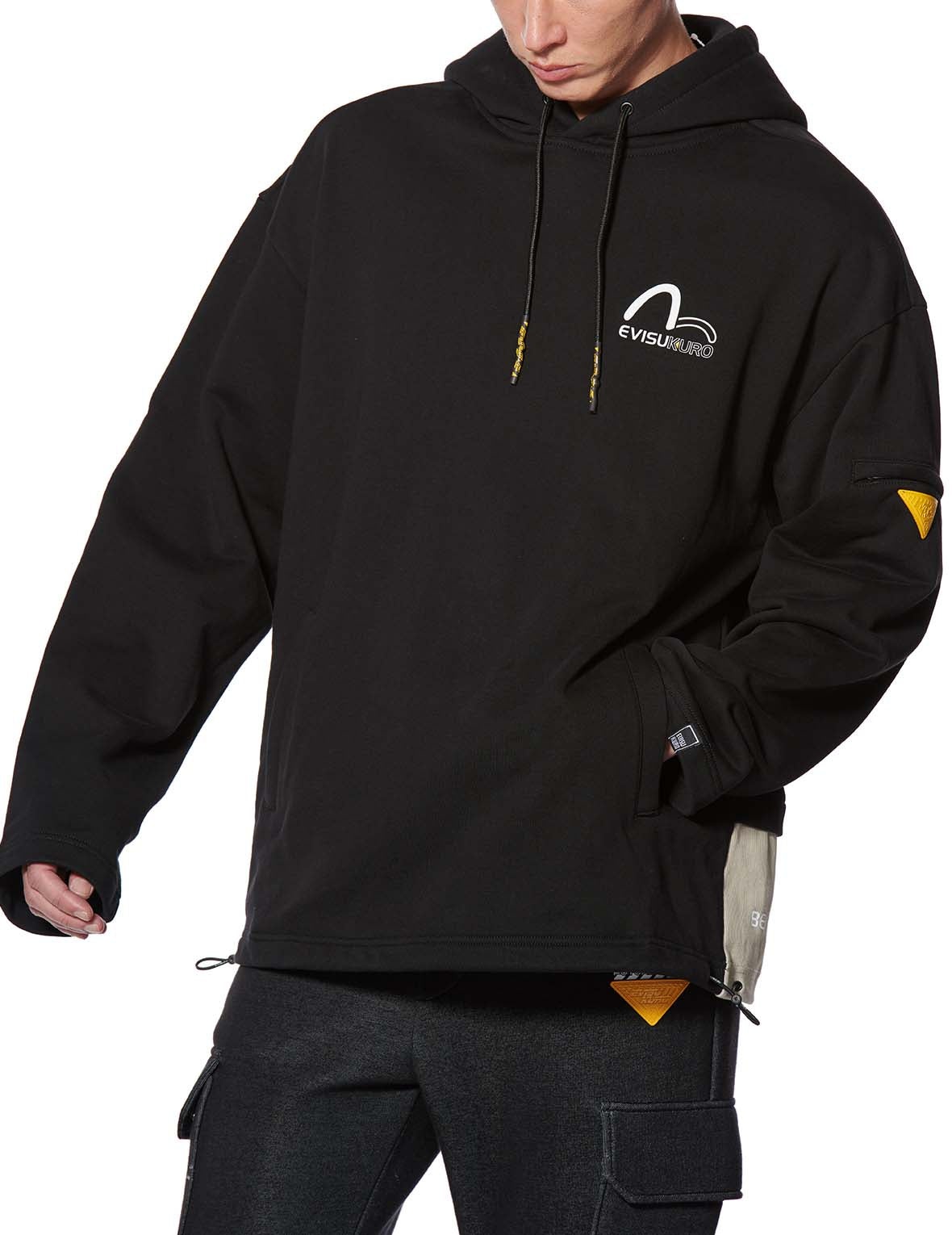Ribbed Back Hem Hoodie - 4