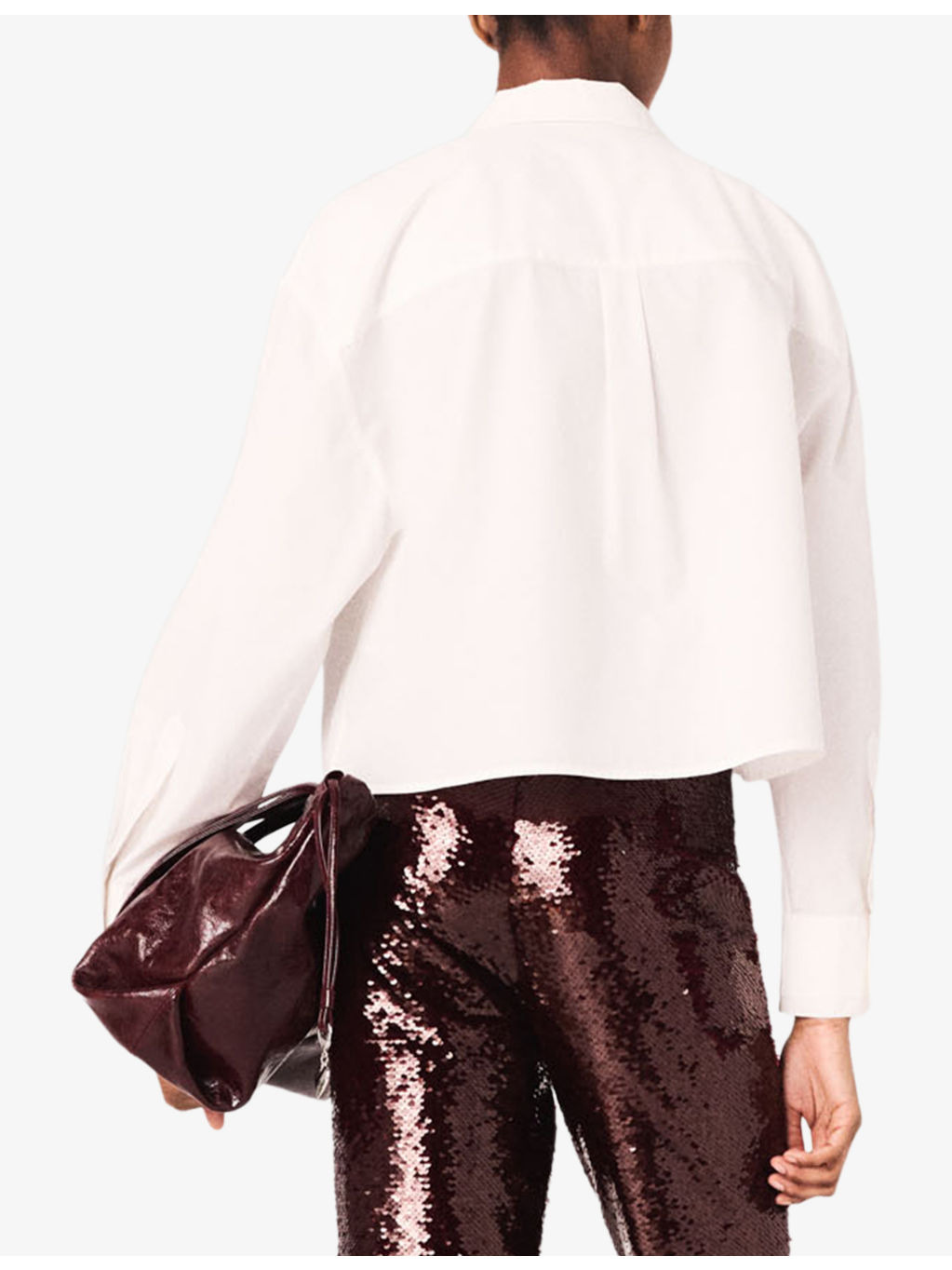 Cropped Jewel-Embellished Cotton Shirt - 4
