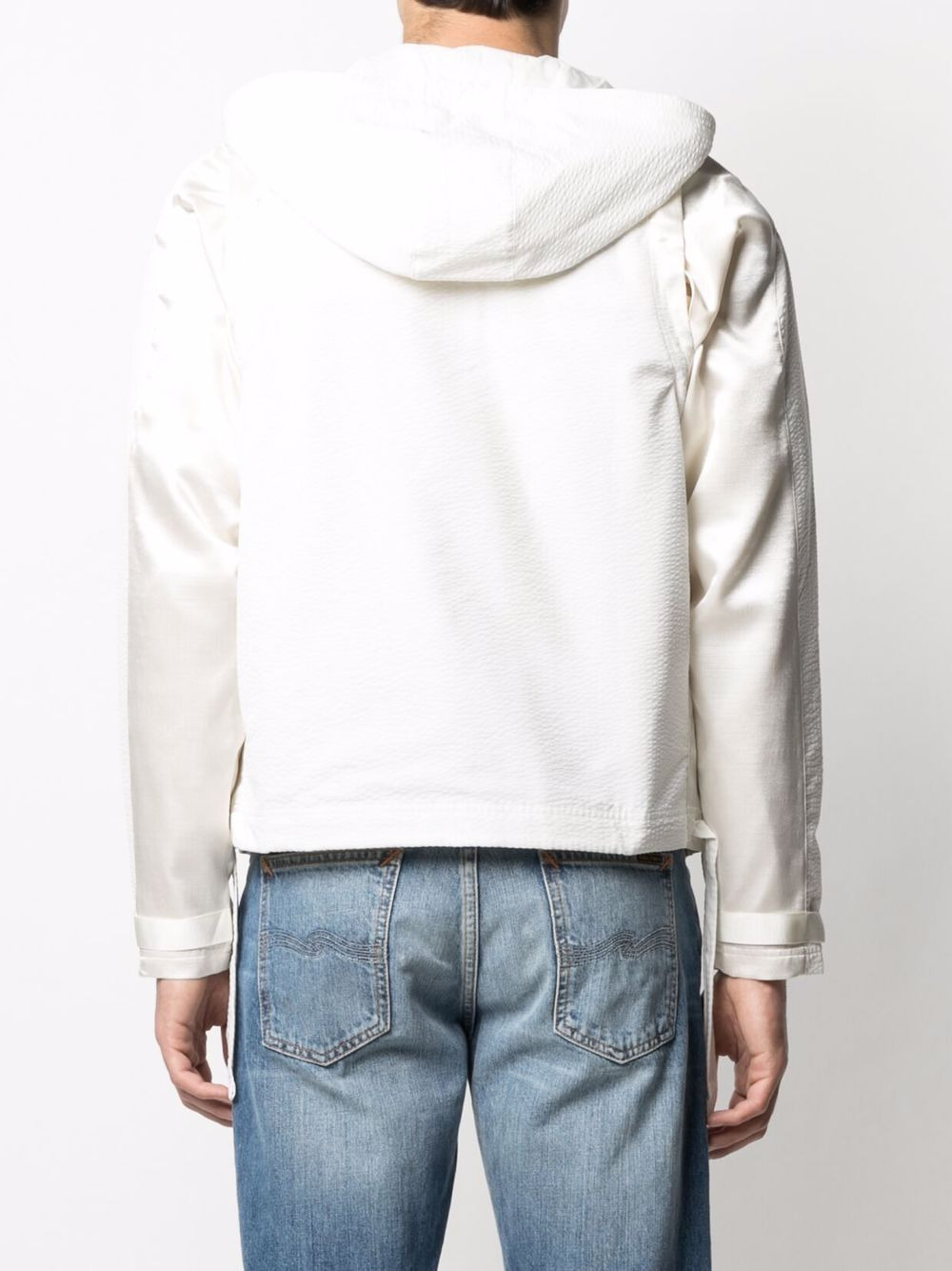 x Cottweiler convertible seersucker-weave jacket - 4