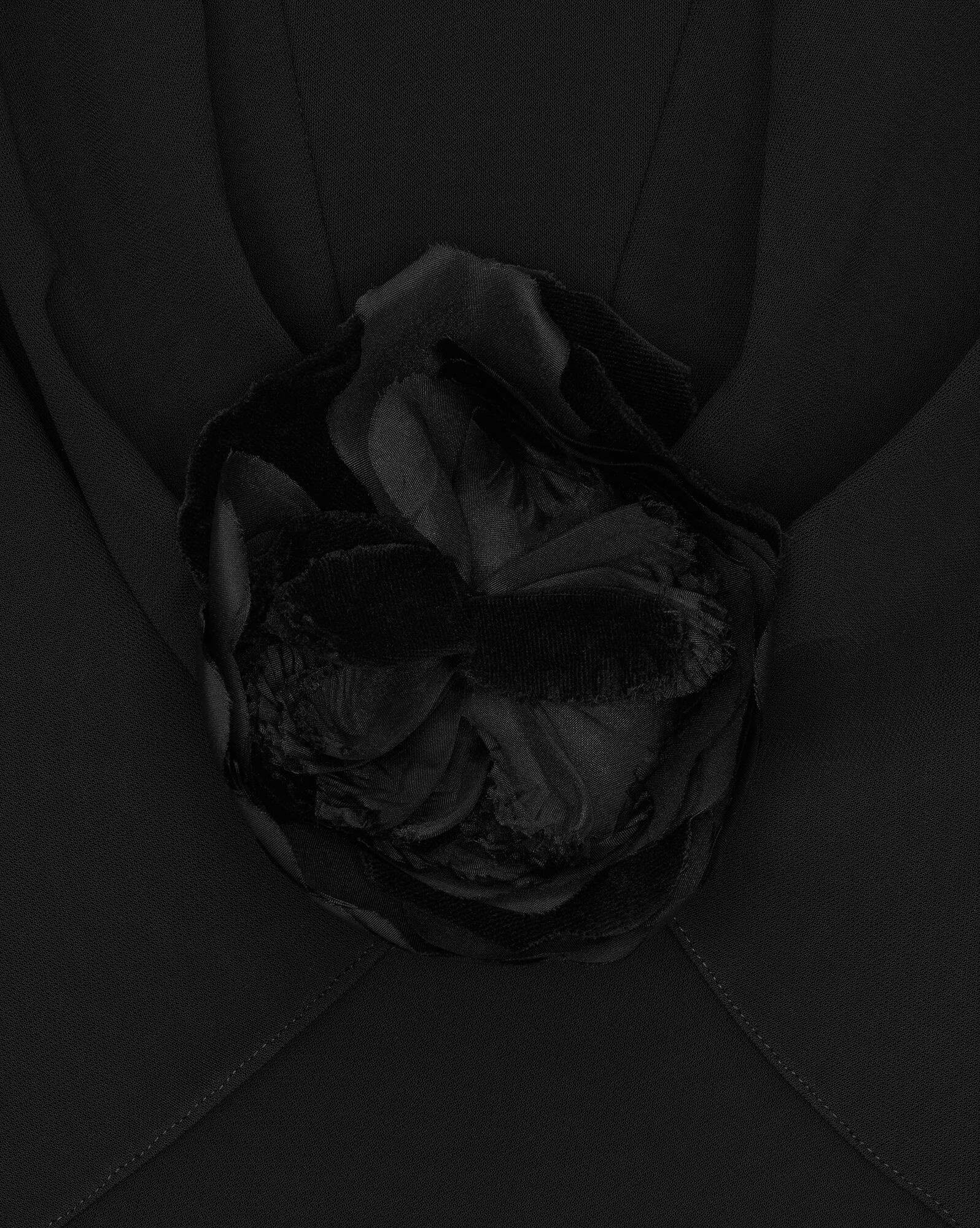 flower top in crepe jersey - 4