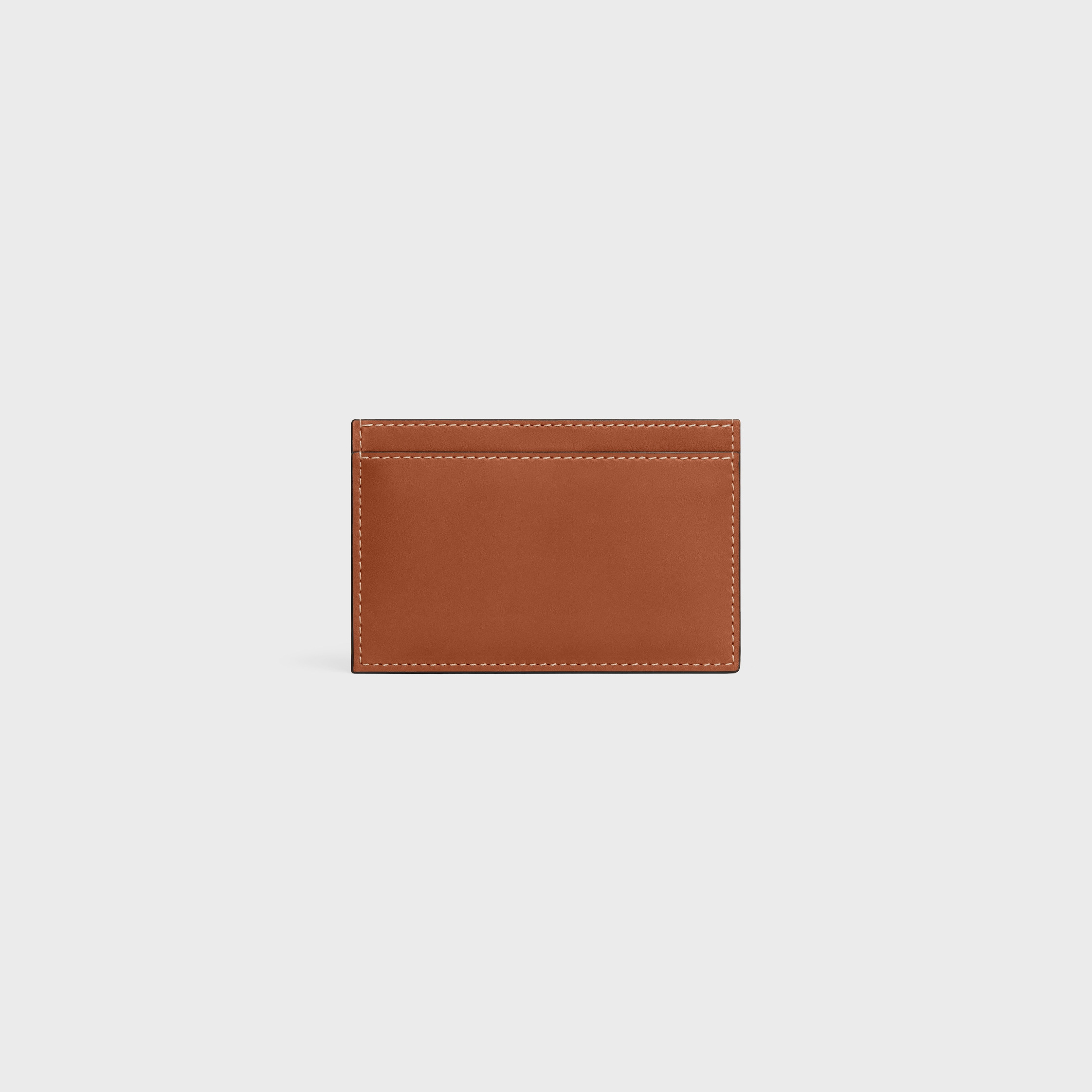 Card holder in Natural calfskin with triomphe embossed - 3