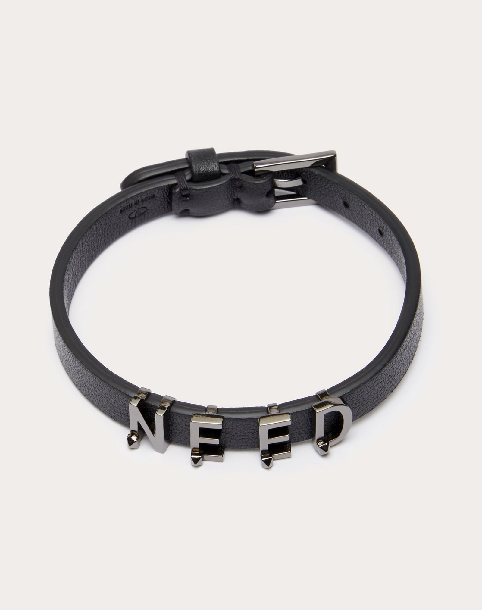 Valentino Garavani Lovers Language calfskin bracelet - 3